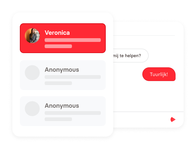 Chatbot bouwer met live chat